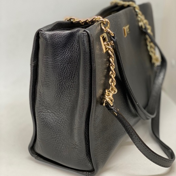 KATE SPADE ♠️ Black Leather Satchel - Picture 6 of 8